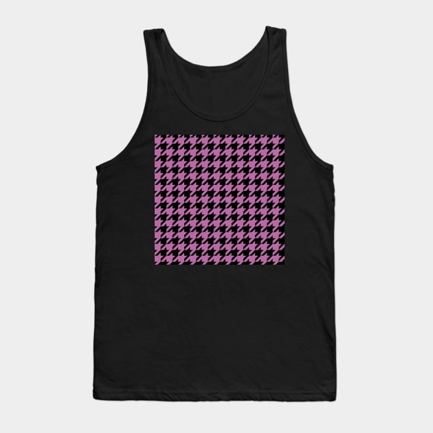 Houndstooth design in bodacious and black Tank Top by DavidASmith